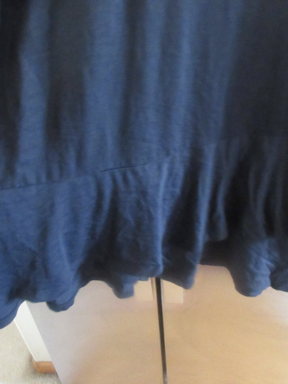 LOGO Lori Goldstein Tunic Top 2X Black vneck lagenlook cotton blend - Picture 2 of 3